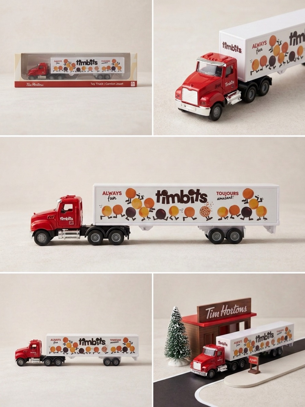 Tim Hortons Timbits Toy Truck 2024 Limited Edition Collector Semi Trailer NIB
